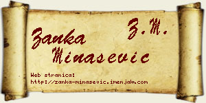 Žanka Minašević vizit kartica